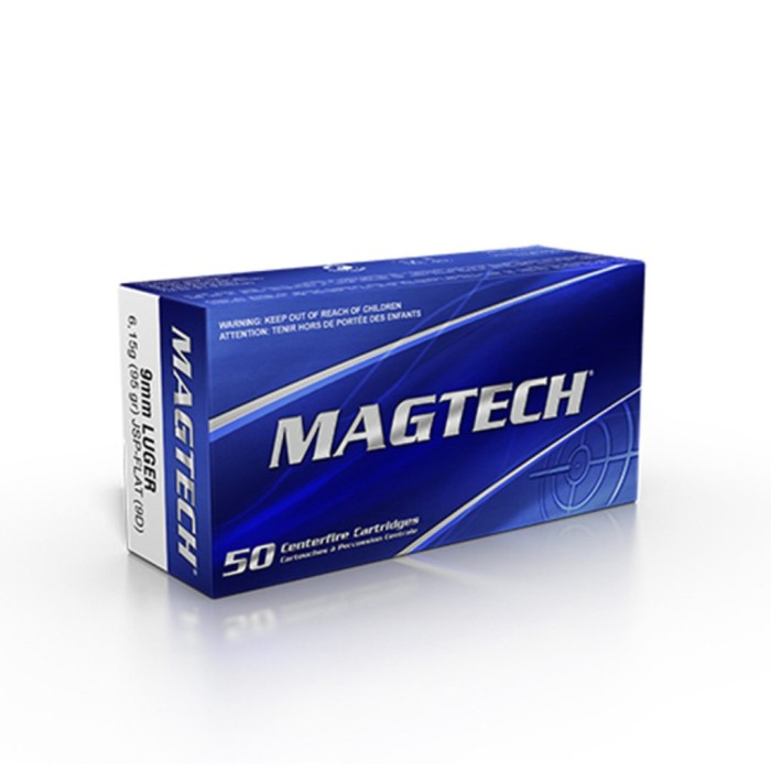 Magtech 9mm, 95gr, Jacketed Soft Point Flat, 1000rd Case