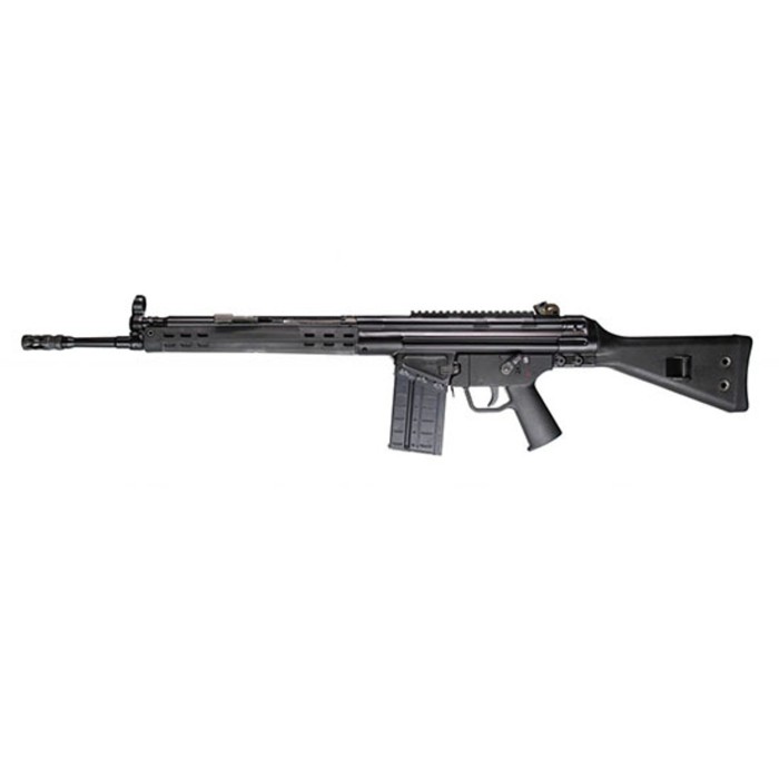 PTR A3S 308 Win, 18" Tappered Barrel, Slim Black Handguard, Black Stock, Welded Scope Mount, 10rd