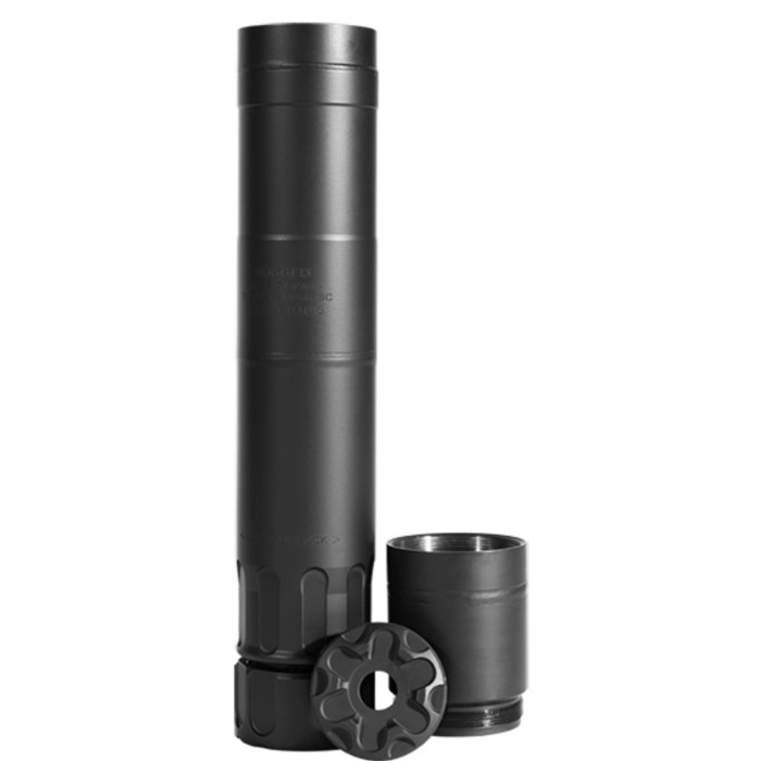 RUGGED SUPPRESSOR SUR01762 Surge762  7.62mm 1.50 Black Cerakote 174 Stainless Steel 5824 tpi UPC: 859383006006