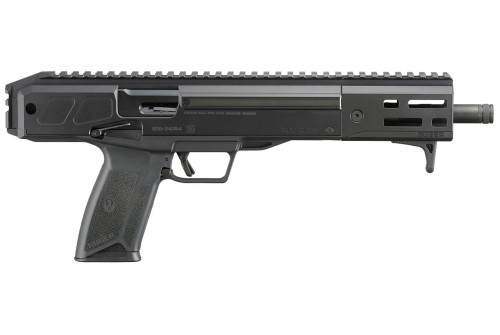 Ruger LC Charger 5.7x28mm,10.30" Threaded Barrel, Black, M-Lok Handguard, Picatinny Brace Adapter, Textured Grip, Ambi Controls, Handstop, 20rd