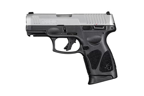 Taurus G3C 9mm, 3.26" Barrel, Black Picatinny Rail Frame, Stainless Steel Slide, 10rd