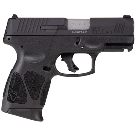 Taurus G3C 9mm, 3.26" Barrel, No Thumb Safety, Black, 12rd