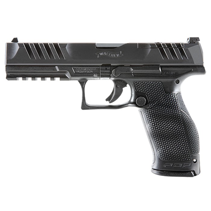 Walther PDP Full Size 9mm, 5" Barrel, Optics Ready, Black, 10rd