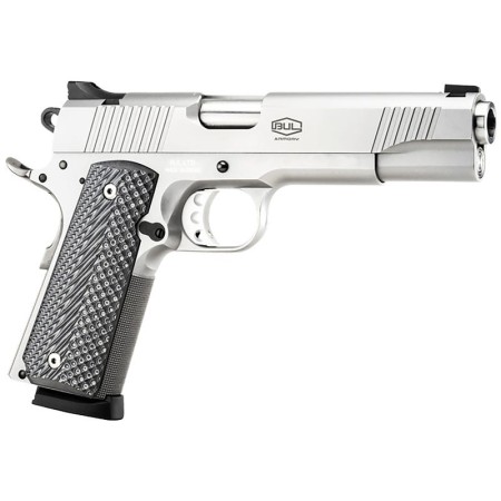 BUL Armory 1911 Government Stainless 9mm 5" Barrel 10-Rounds 3-Dot Novak Sights