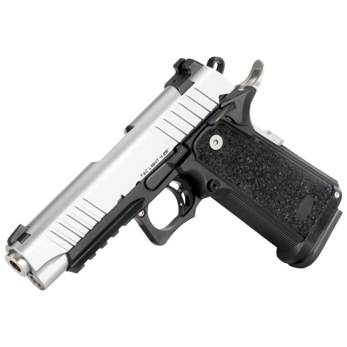 BUL Armory SASII Tac Light 9mm 4.25" Barrel 18-Rounds Silver Slide