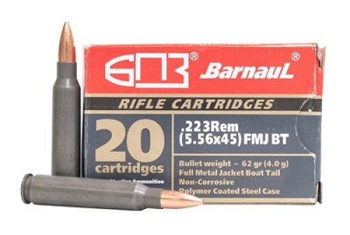 Barnaul Ammo Rifle Ammo, Barnaul 223rem-fmjbt62       223rem  62 Fmj  20/25