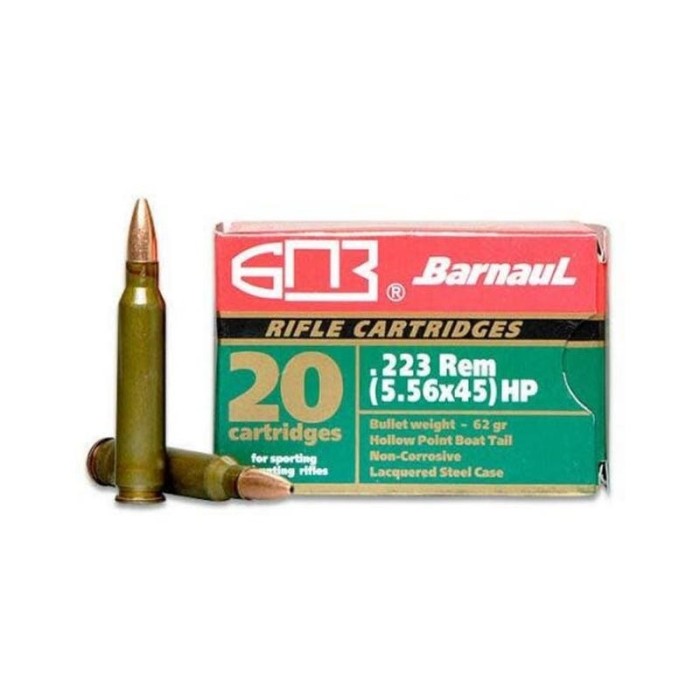 Barnaul Ammo Rifle Ammo, Barnaul 223rem-hpbt62        223rem  62 Hpbt 20/25