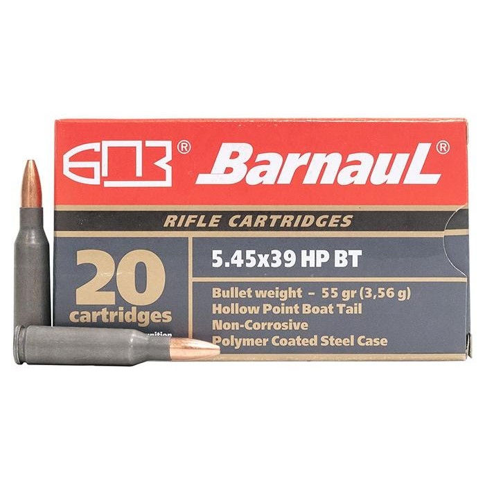 Barnaul Ammo Rifle Ammo, Barnaul 545x39-hpbt55       545x39   55 Hpbt 20/25