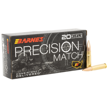 Barnes Bullets Precision Match Brass .300 AAC Blackout 220 Grain 20-Rounds JHP