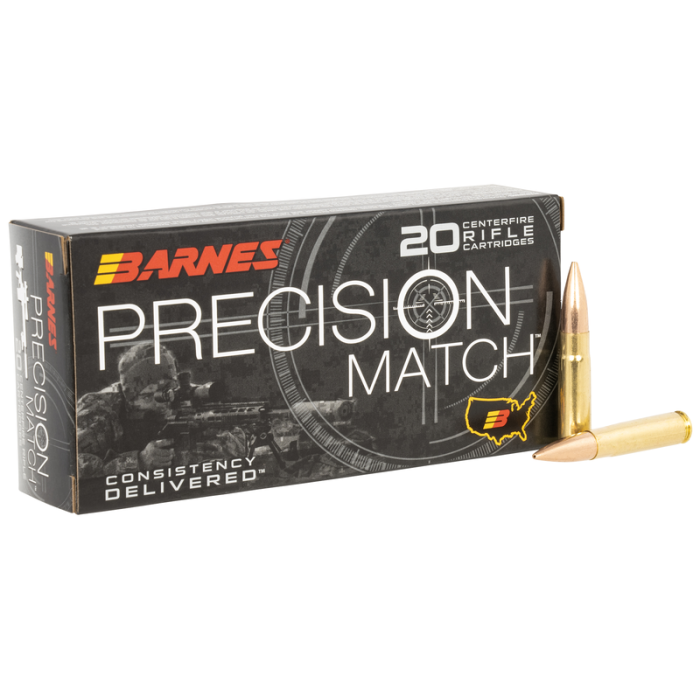 Barnes Bullets Precision Match Brass .300 AAC Blackout 220 Grain 20-Rounds JHP