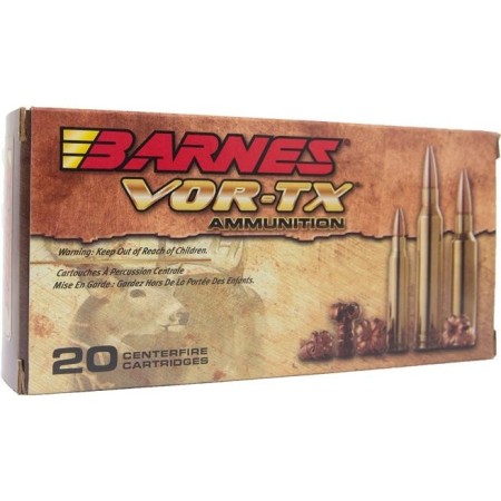 Barnes Bullets VOR-TX 6.5 PRC, 130gr, TSX Flat Base, 20rd Box