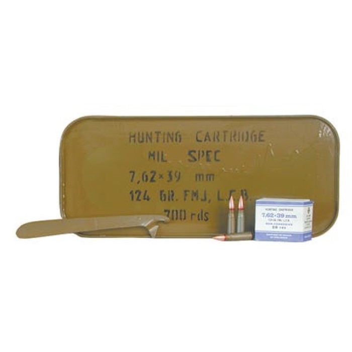 Barnaul Ammo Rifle Ammo, Barnaul 762x39-fmj123-mtl-can 762x39 123 Fmj 700rd