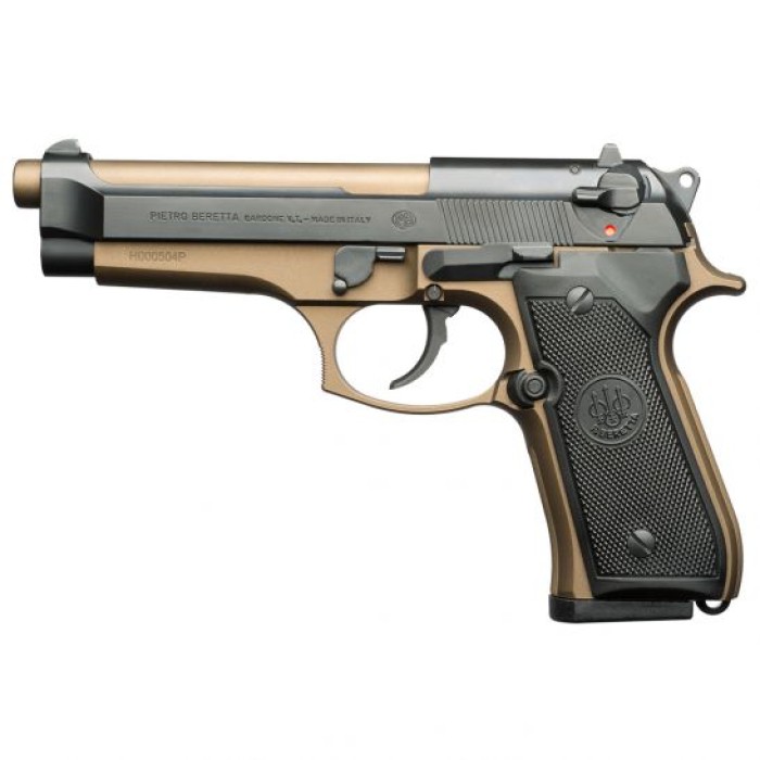 Beretta 92FS 9mm 4.9" Pistol, Burnt Bronze - JS92F340M