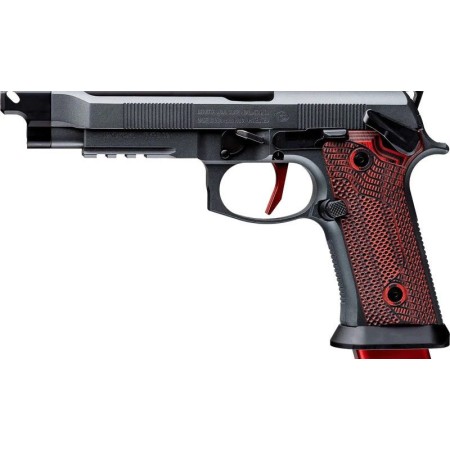 Beretta Pistol 92XI Gara W/ Gray / Red G10 Grip 9mm 5.1" 22rd Pistol - J92XFMSA21CAV