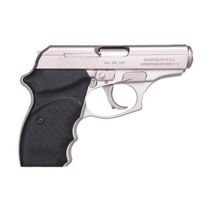 Bersa Thunder Concealed Carry .380 ACP Pistol, Satin Nickel - THUN380NKLCC