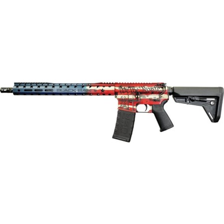 Black Rain Ordnance Spec+ Patriot Rifle 5.56Mm 30Rd Magazine 16" Barrel Old Glory "We The People" Finish BRO-PAT-OLDGLORY-WTP