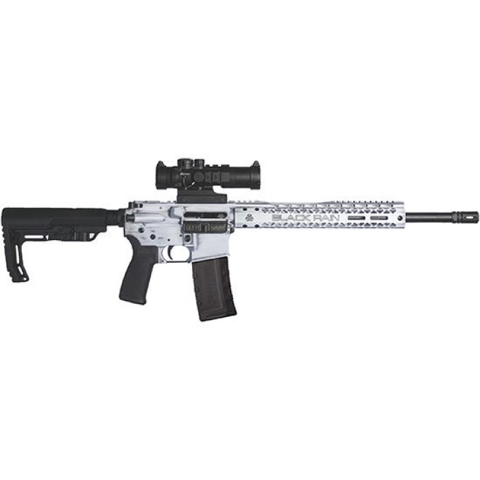 Black Rain Ordnance Spec+ Fusion White Battleworn 5.56mm 16" Barrel 30 Rounds w/ Optic