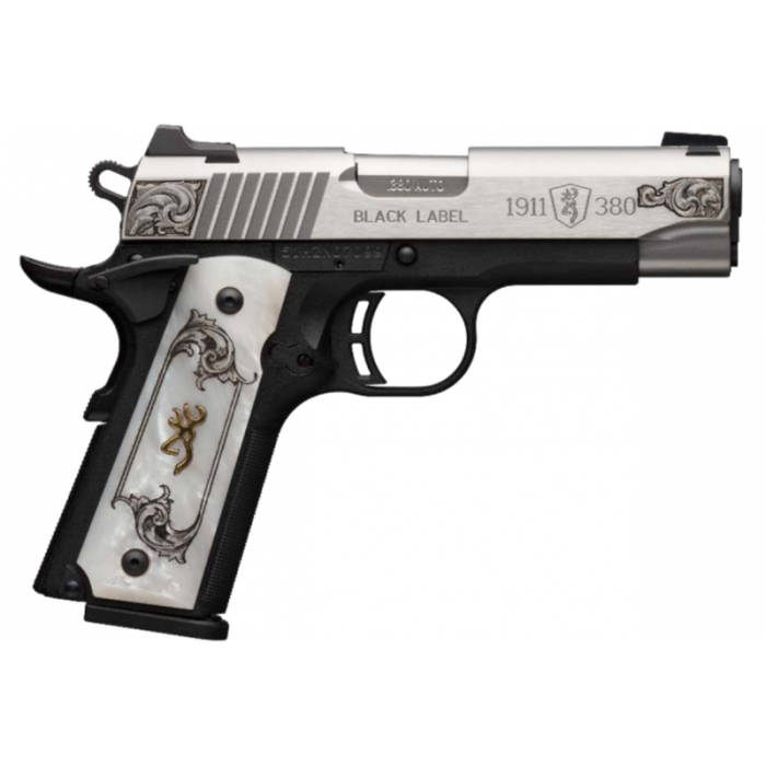 Browning 1911-380, Brn 051-967492 1911 380 Med Engcmp 3 5/8   Ss/prl