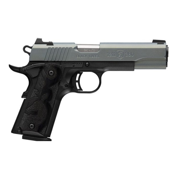 Browning 1911 380 Black Label .380acp 4.25"fs 8rd Nthrn Lgt*