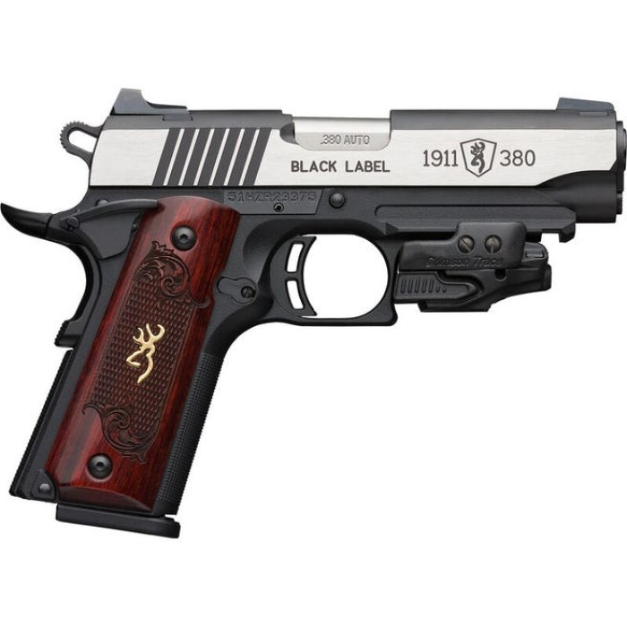 Browning 1911-380 Black Label Medallion 380 (ACP) 4.25" 8 RDs