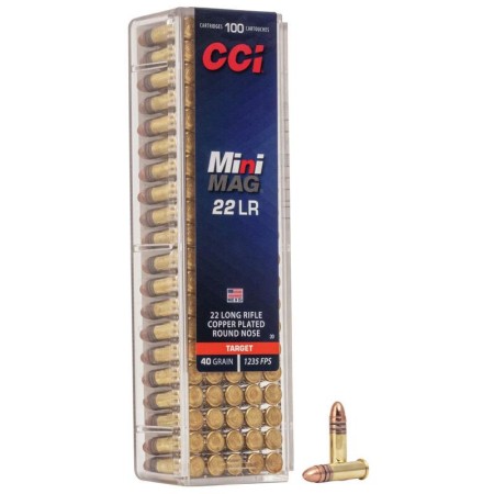 Cci Target Mini-Mag Rimfire Ammunition .22 LR 40 GR Cprn 1235 Fps 5000/Ct Case (50 Boxes) 0030CASE