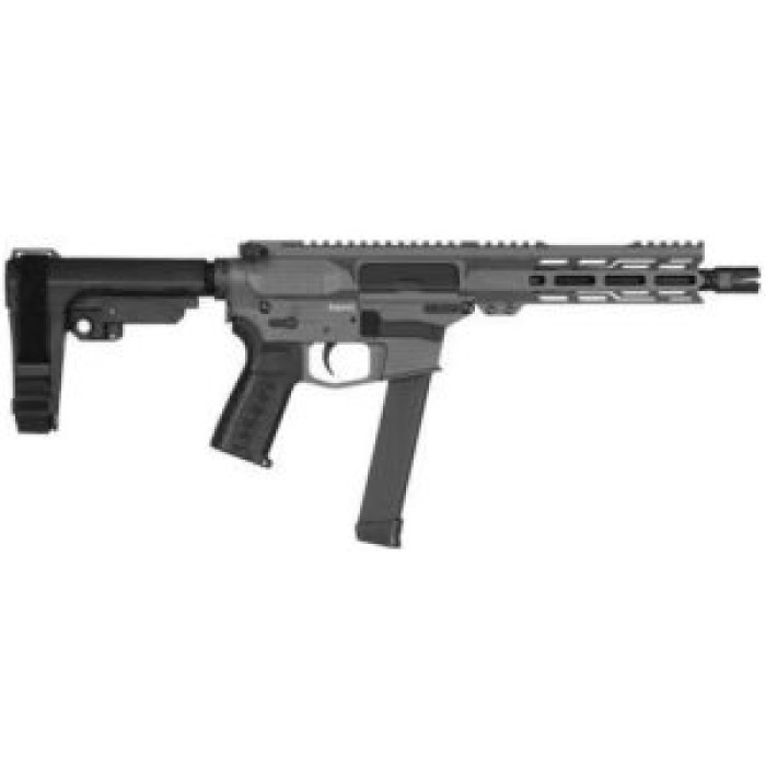 Cmmg Pe99a5163tng Banshee Mkgs 9Mm Luger 33+1 8", Tungsten Gray Rec, Buffer Tube (No Brace), Eml7 M-Lok Handguard, Zeroed Linear Comp (Glock Mag Compatible) 99A5163-TNG