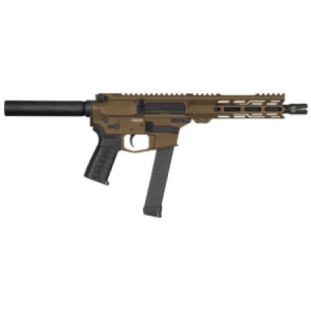 Cmmg Pe99a5163mb Banshee Mkgs 9Mm Luger 33+1 8", Midnight Bronze Rec, Buffer Tube (No Brace), Eml7 M-Lok Handguard, Zeroed Linear Comp (Glock Mag Compatible) 99A5163-MB