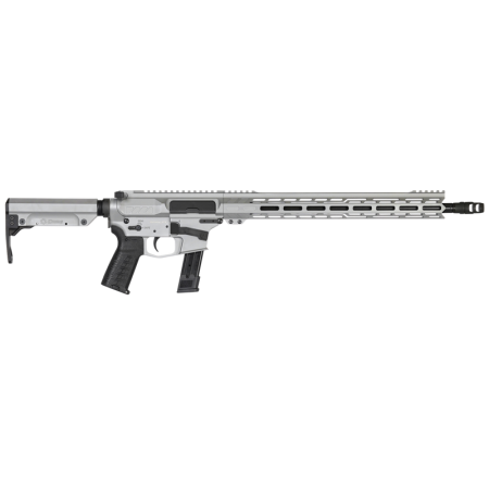 CMMG Resolute MK17 9mm, 16.1" Barrel, Titanium Cerakote Aluminum Rec, Chrome Moly Barrel, Black Adjustable RipStock, 21rd