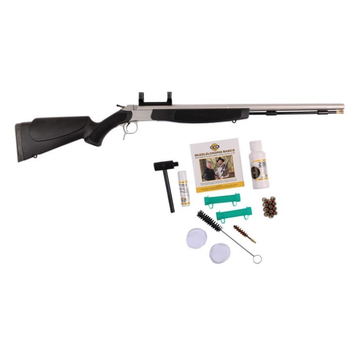 CVA Optima V2 50 Caliber, 209 Primer, 26" Stainless Steel Barrel, Black Stock, 1rd