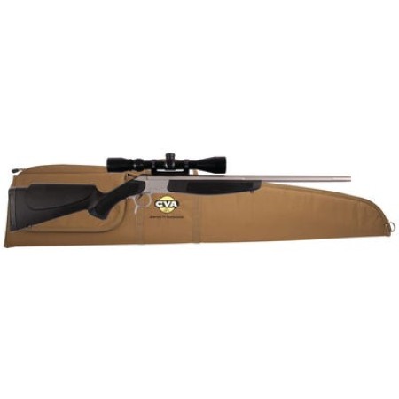 Scout V2 Single Shot Package Stainless Steel Barrel Synthetic Stock Black .45-70 Government 25 Inch With KonusPro 3-9x40mm Riflescope and Case