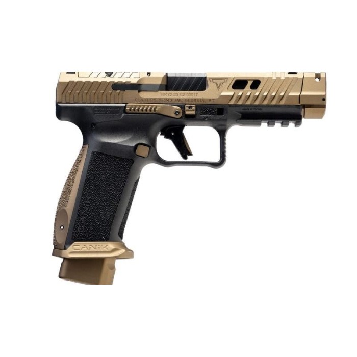 CANIK TTI Combat 9mm 4.6in 18rd Bronze Semi-Automatic Pistol with MeCanik MO3 Optic (HG7854V-N)