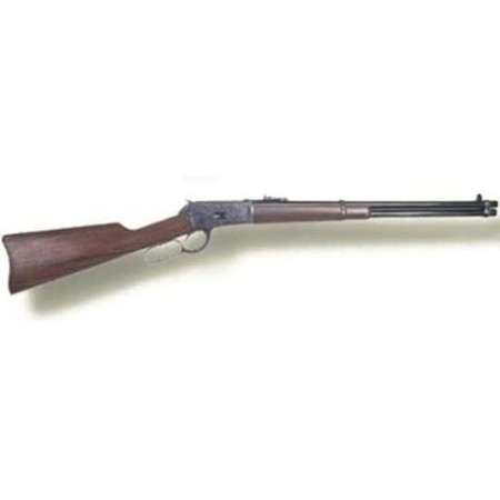 Cimarron 1892 Lever Action Rifle .45 LC 20 inch Barrel Solid Saddle Ring Case Hardened Frame Blued Barrel Walnut Stock AS612