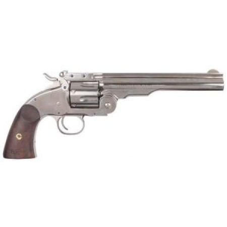 Cimarron Model No.3 Schofield .45 LC, 7" Barrel, Fixed Sights, Walnut Grips, Nickle, 6rd