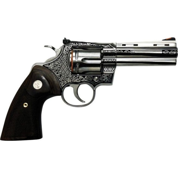 Colt Python .357 MAG 4.25in Brl Stainless Filigree Frame and Barrel