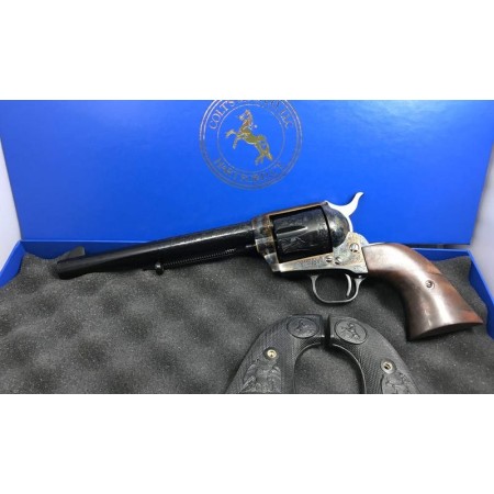 Colt Firearms New Frontier Single Action Army 200th Anniversary Blued / Hand Engraved .45 LC 7.5-inch 6Rd