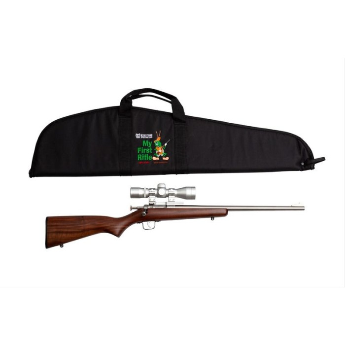 Crickett Single Shot Rifle Package Walnut .22 LR 16.125