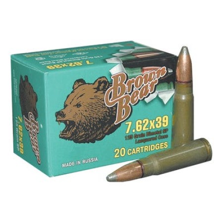 Brown Bear 7.62x39 125gr. Sp - 500rd Case