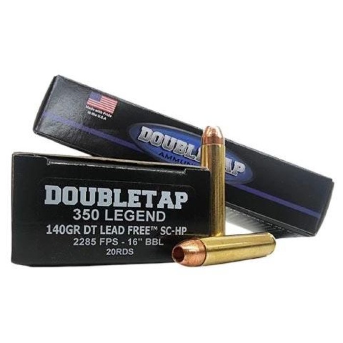 DoubleTap Lead Free Brass .350 Legend 140 Grain 20-Rounds SCHP