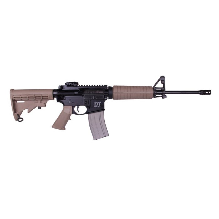 Del-Ton DT Sport - Mod 2 Flat Dark Earth / Black 5.56 / .223 Rem 16" Barrel 30-Rounds