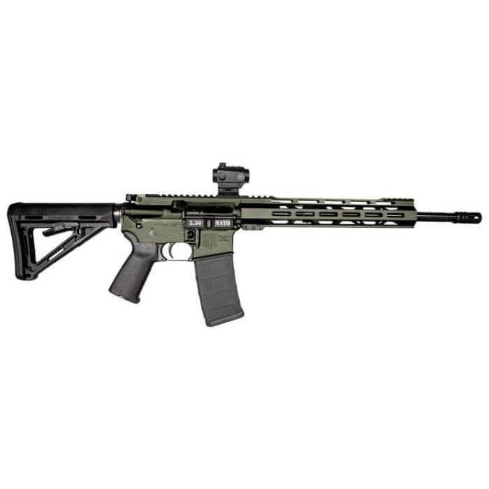 Diamondback Firearms Carbon DB15 Rifle 5.56 NATO AR-15 Rifle - Crimson Trace Red Dot - OD Green