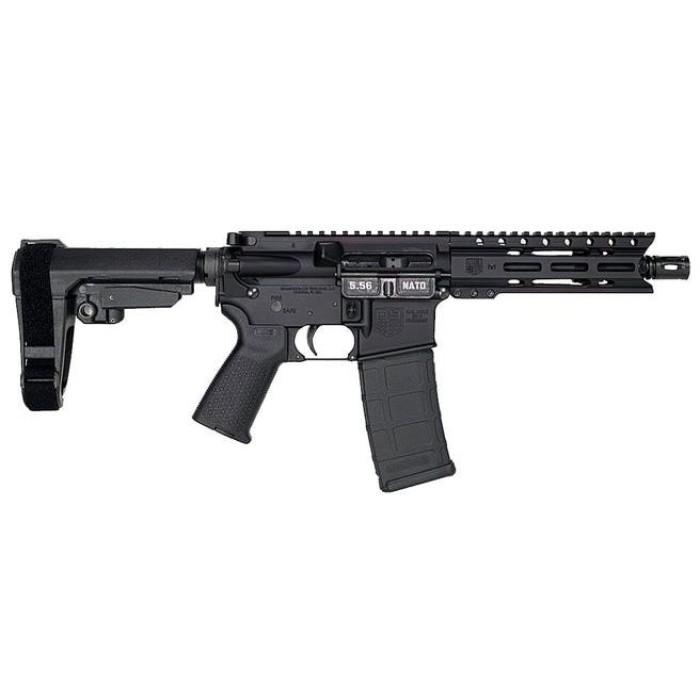 Diamondback Diamondback Db15 Carbon Series Pistol, 5.56 Nato, 7" Barrel, 6" M-Lok Rail, Sba3 Brace, Black, 30-Rd DB1913K001