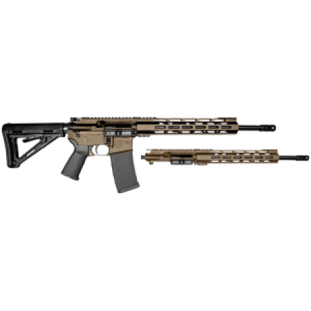 Diamondback Db1721k061 Db15 Combo 5.56X45mm Nato & 300 Blackout 16" 30+1, Fde Carbon Rec/12" M-Lok Handguard, Black Magpul Carbine Stock & Grip, Includes 2 Uppers