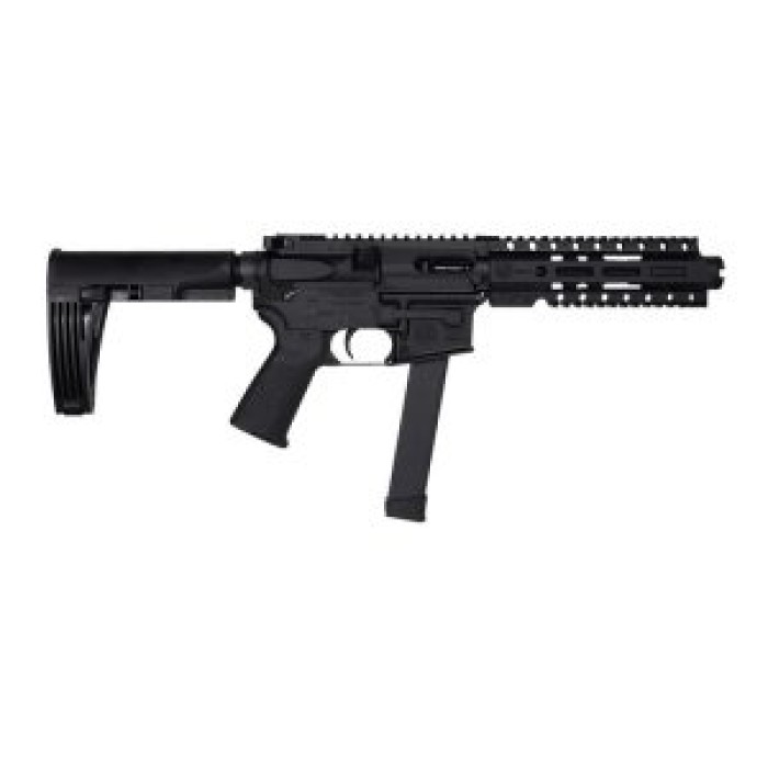 Diamondback Diamondback Db9 Pistol, 9Mm, 4" Barrel, 6" M-Lok Rail, Tailhook Brace, Kak Flash Can, Black, 32-Rd DB1553P001