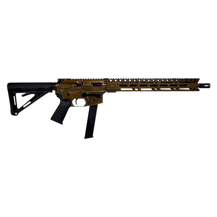 Diamondback DB9R 9mm, 16" Barrel, Midnight Bronze, Magpul Acc, 15" M-LOK, 32rd