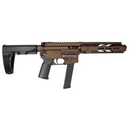 Diamondback Diamondback Db9 Pistol, 9Mm, 7" Barrel, 9" M-Lok Rail, Tailhook Brace, Kak Flash Can, Midnight Bronze, 32-Rd DB1554P071