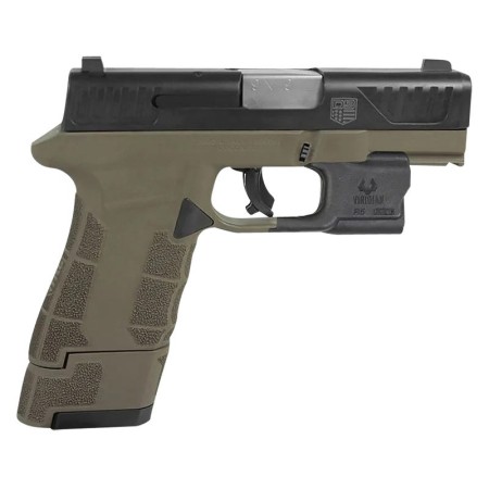 Diamondback DBAM29 Sub-Compact Flat Dark Earth 9mm 3.5" Barrel 17-Rounds Viridian Laser