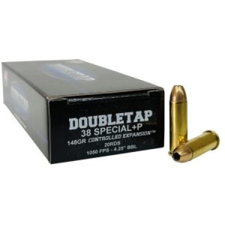 DoubleTap Ammunition 38 Special, 148gr, Jacketed Hollow Point, 20rd Box