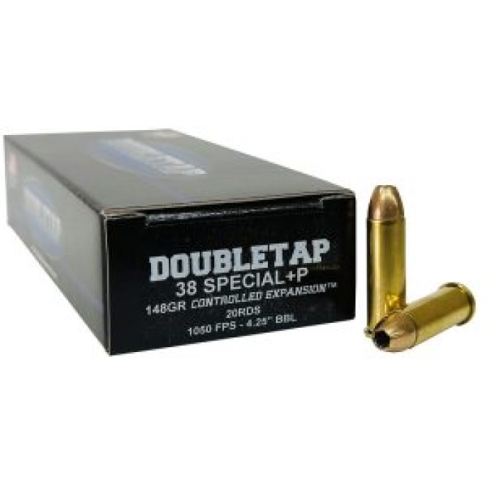 DoubleTap Ammunition 38 Special, 148gr, Jacketed Hollow Point, 20rd Box