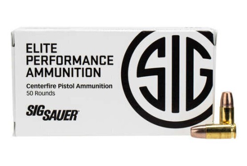 Sig Sauer Elite Performance FRANGIBLE 9MM+P 90 Grain 50-Round Round Nose