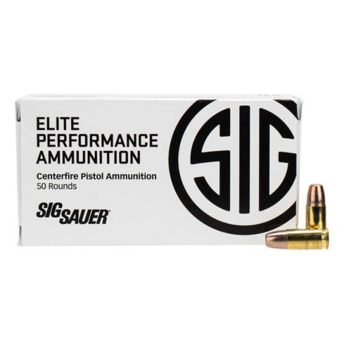 Sig Sauer Elite Performance FRANGIBLE 9MM+P 90 Grain 50-Round Round Nose